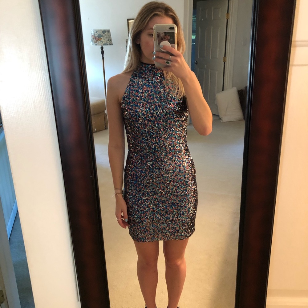 Sequin Homecoming Dress